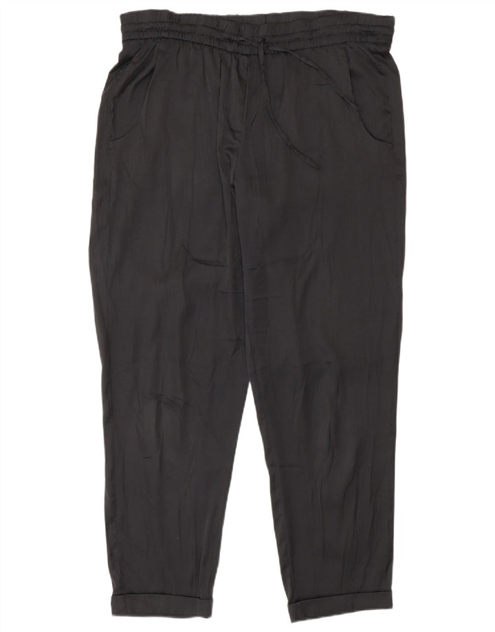 Benetton ženske obične ležerne hlače srednje veličine W30 L27 crni poliester