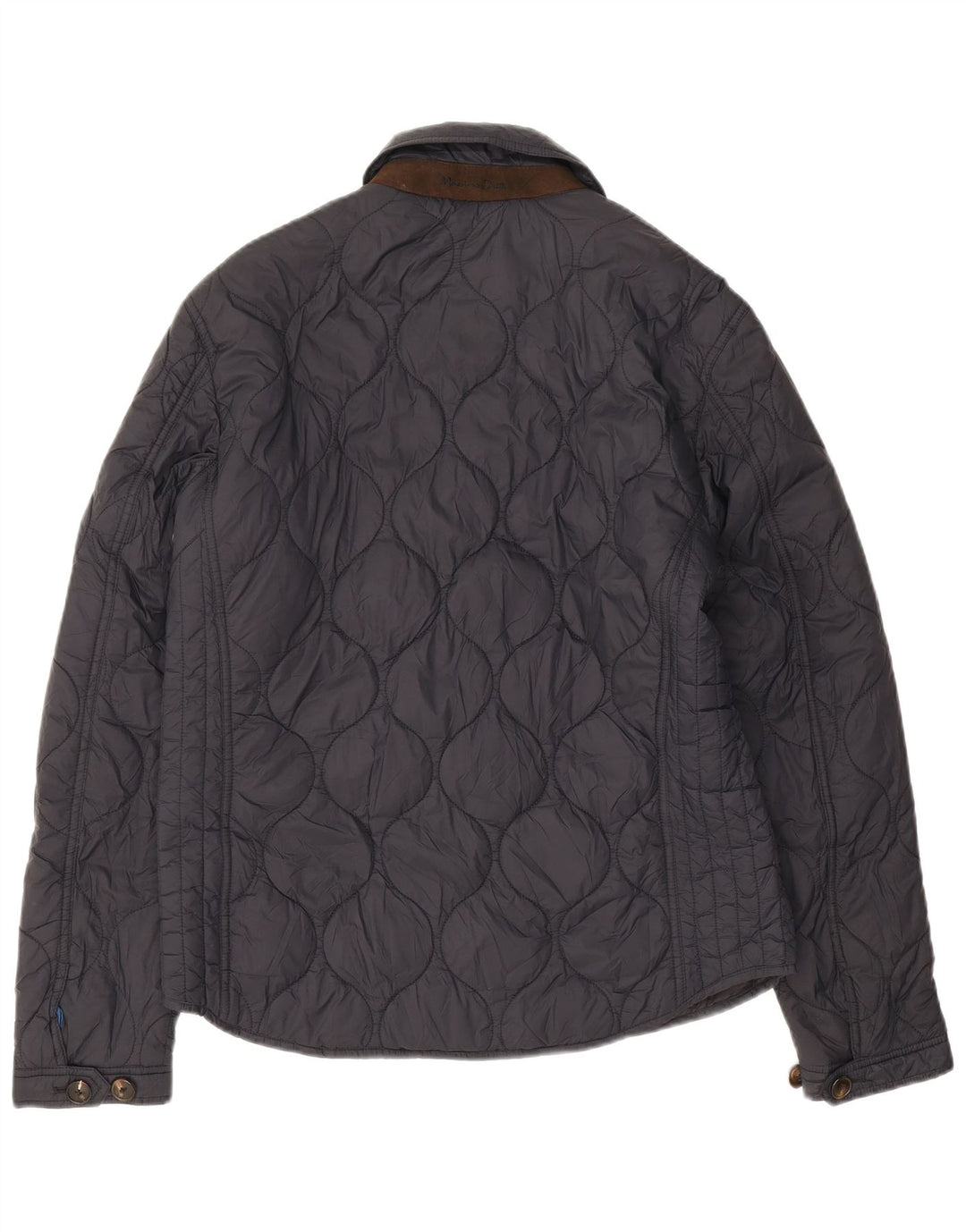 Massimo Dutti muška prošivena jakna UK 40 Large tamnoplavi najlon