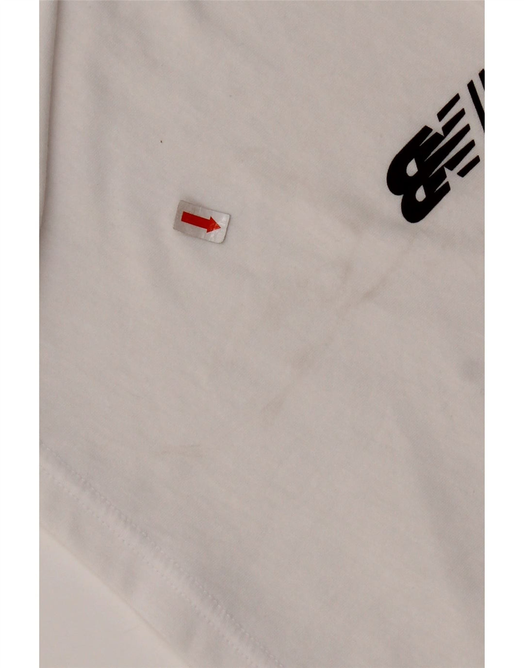 NEW BALANCE Ženska skraćena majica s kratkim rukavima UK 10, mali bijeli pamuk