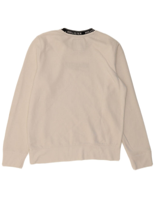 HOLLISTER Muška trenirka s grafičkim motivima Srednje bijeli pamuk