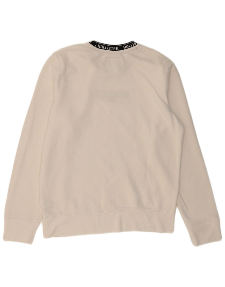 HOLLISTER Muška trenirka s grafičkim motivima Srednje bijeli pamuk