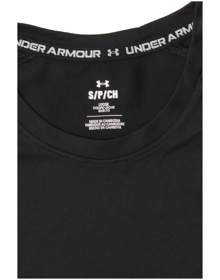 Under Armour muška majica kratkih rukava Mali crni poliester u boji