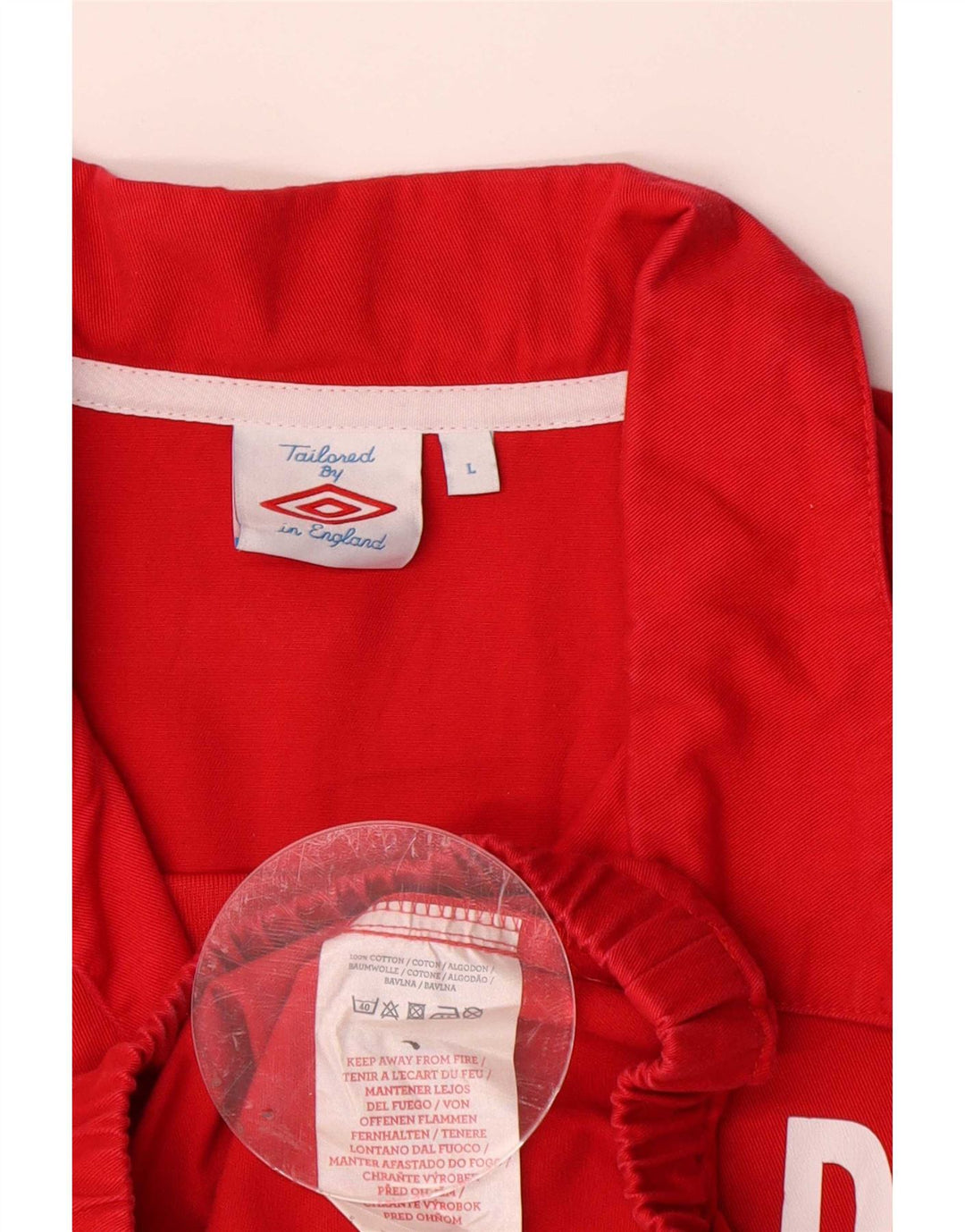 Umbro muška jakna trenirke Graphic Graphic, velika crvena pamučna