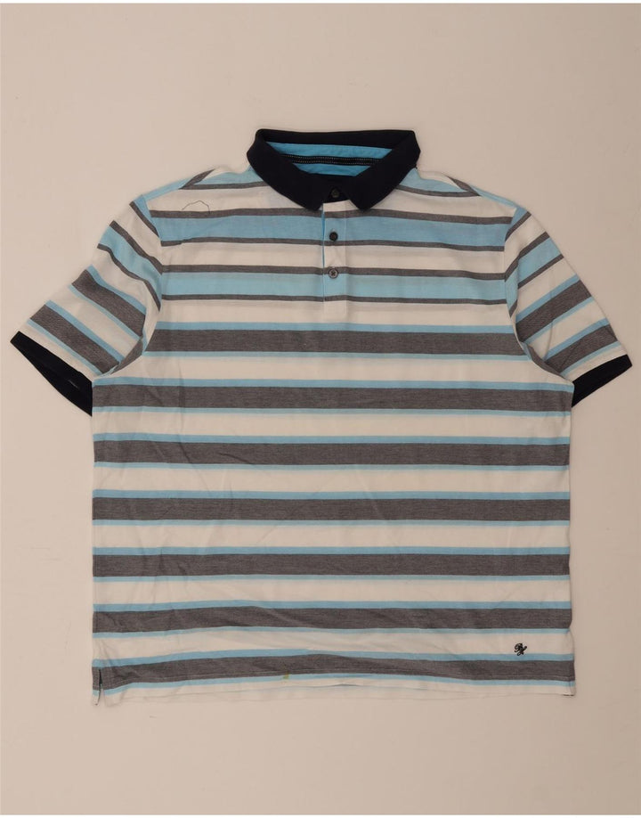 Marks & Spencer muška plava Harbor polo majica 2XL na višebojne pruge