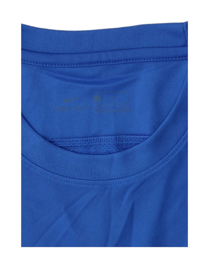 NIKE muška Dri Fit majica kratkih rukava velika plava poliesterska majica