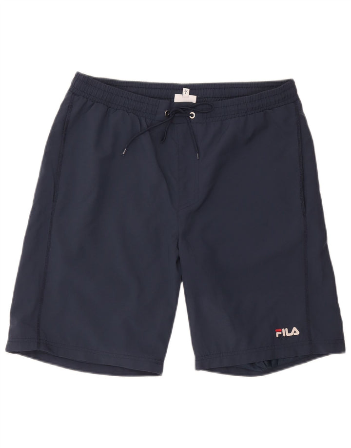 Fila muške sportske kratke hlače velike tamnoplave poliesterske boje