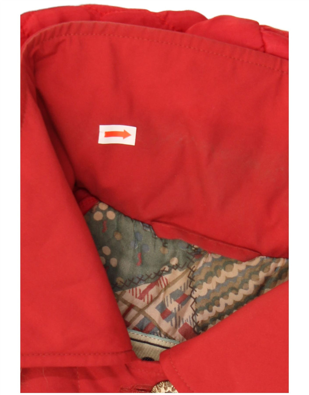 Vintage ženska velika parka jakna s kapuljačom IT 44 srednje crvena
