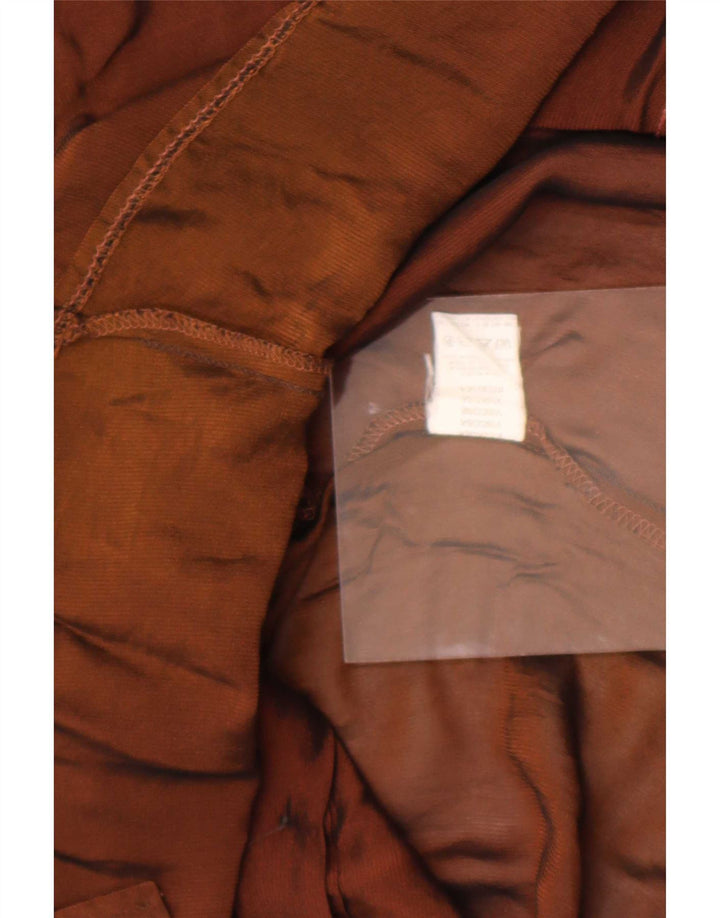Vintage ženska košulja bluza UK 12 Srednje smeđa