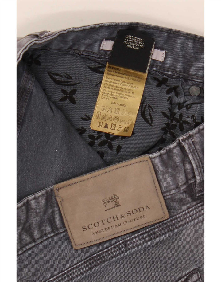 Scotch & Soda Muške uske traperice W32 L32 Sivi pamuk