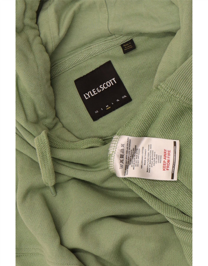 Lyle & Scott muška majica s kapuljačom Srednje zeleni pamuk