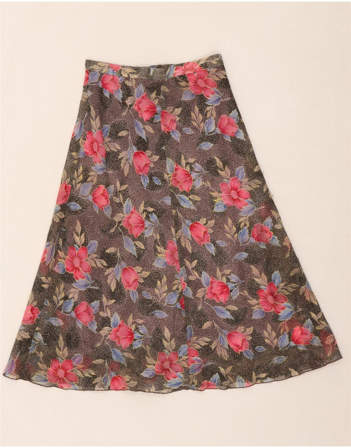 VINTAGE Womens A-Line Skirt W26 Small  Multicoloured Floral Vintage Vintage and Second-Hand Vintage from Messina Hembry 