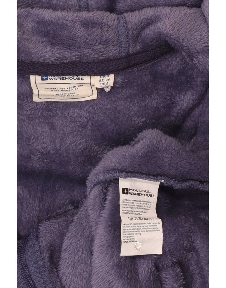 Mountain Warehouse Ženska flis jakna s kapuljačom UK 8 Mala ljubičasta poliester
