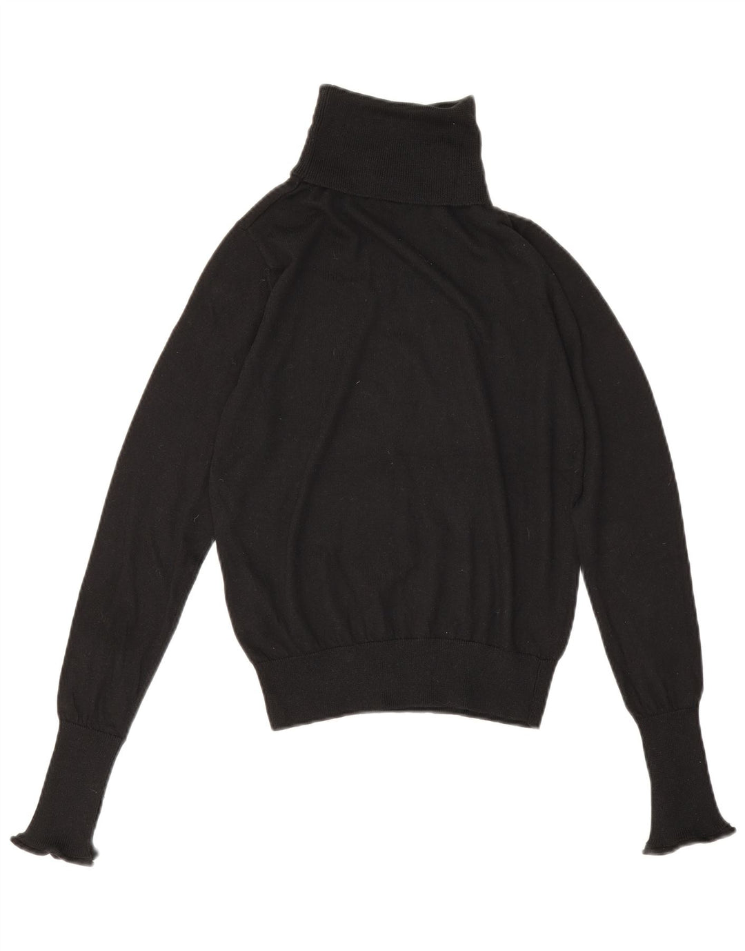 Zara ženski pulover s rol izrezom UK 6 XS crni poliester