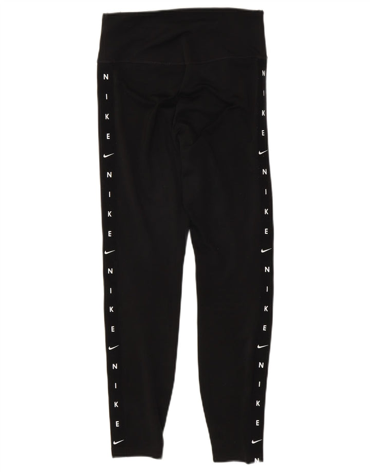 NIKE ženske Dri Fit grafičke tajice UK 6 XS crne