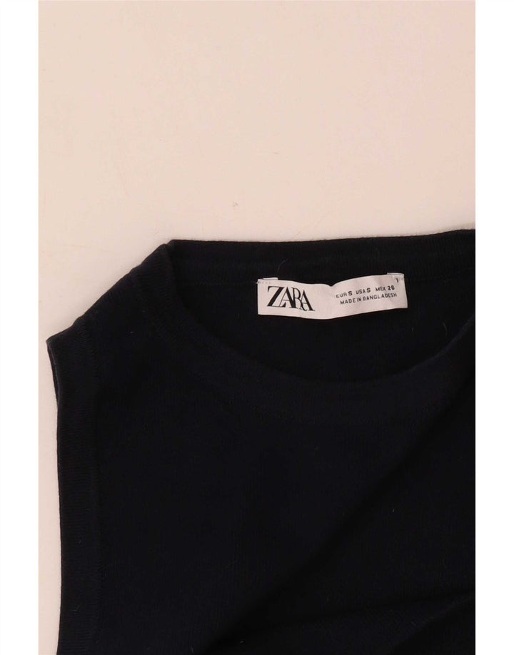 Zara ženski prsluk UK 8 Small tamnoplavi