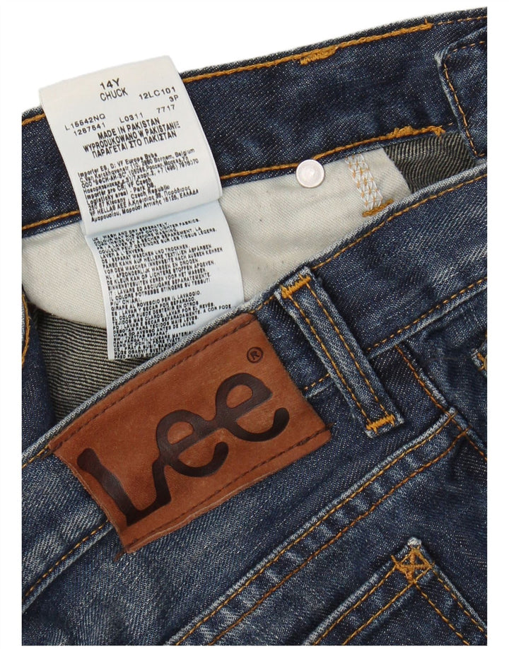 LEE Boys Chuck Straight Jeans 13-14 Years W28 L31 Plavi pamuk