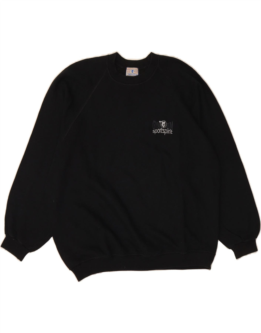 GYMNASIUM Mens Sweatshirt Jumper XL Black Cotton Vintage Gymnasium and Second-Hand Gymnasium from Messina Hembry 