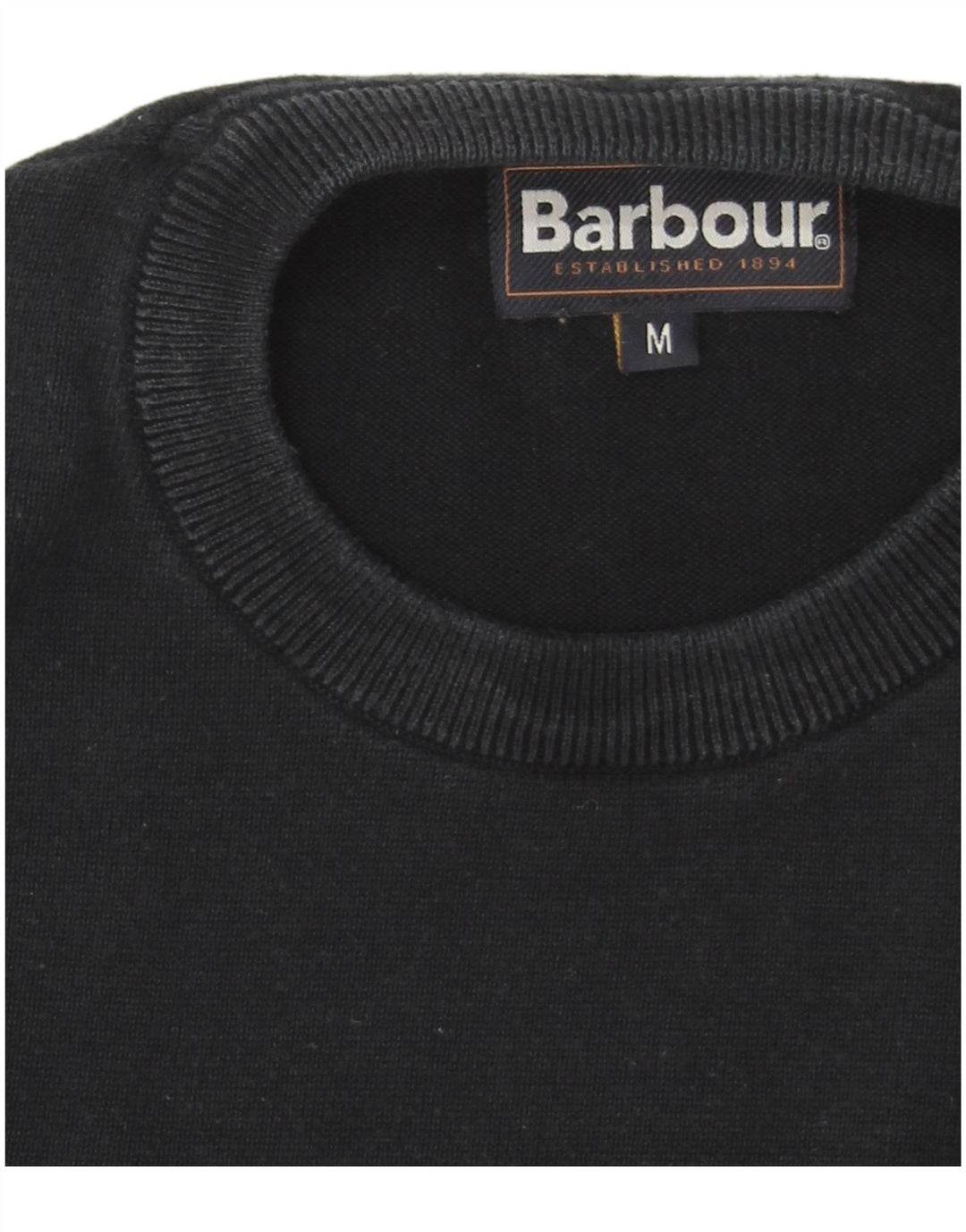 Barbour muški džemper s okruglim izrezom, srednje tamnoplavi pamuk
