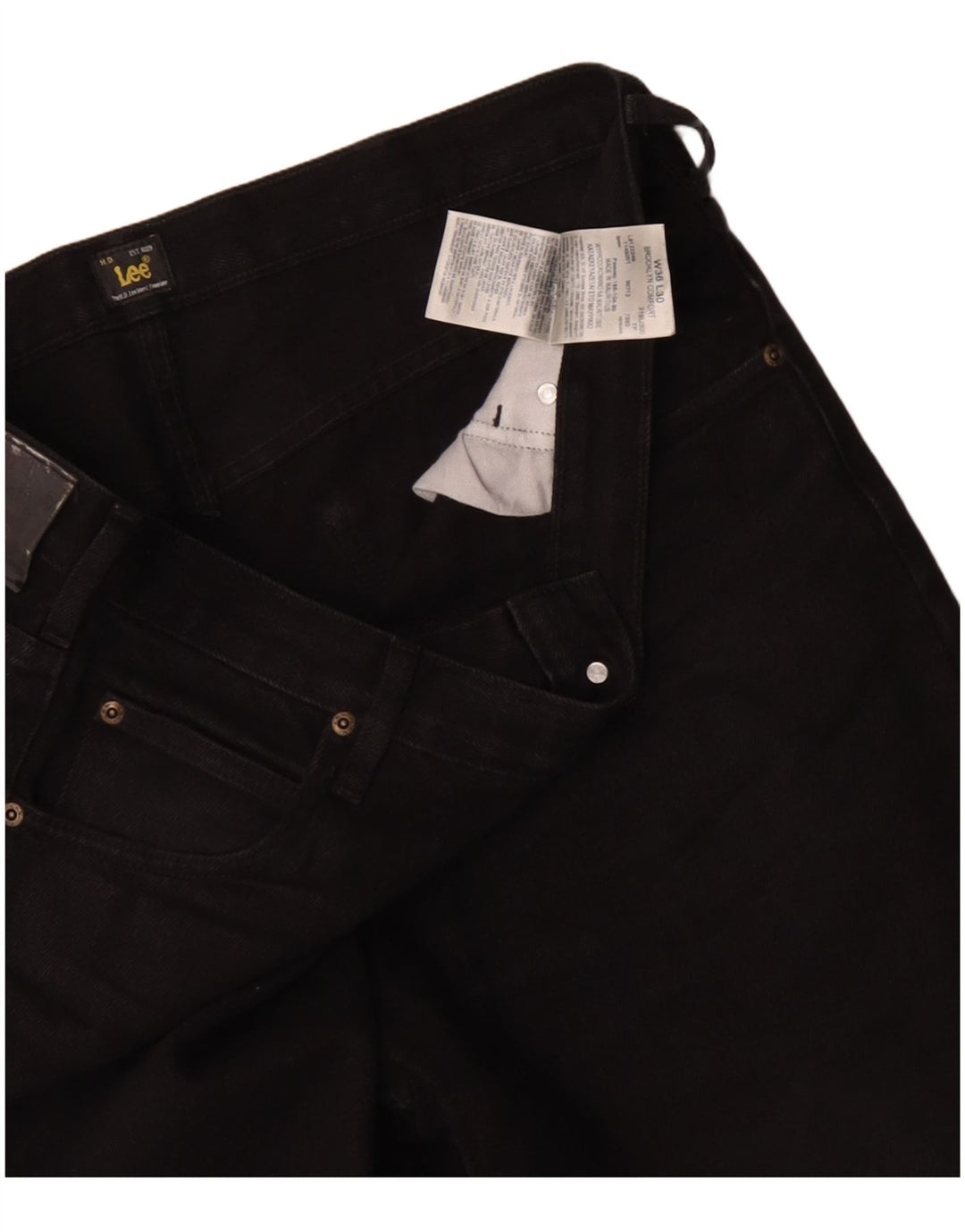 Lee Mens Brooklyn Comfort Straight Jeans W36 L30 crni pamuk