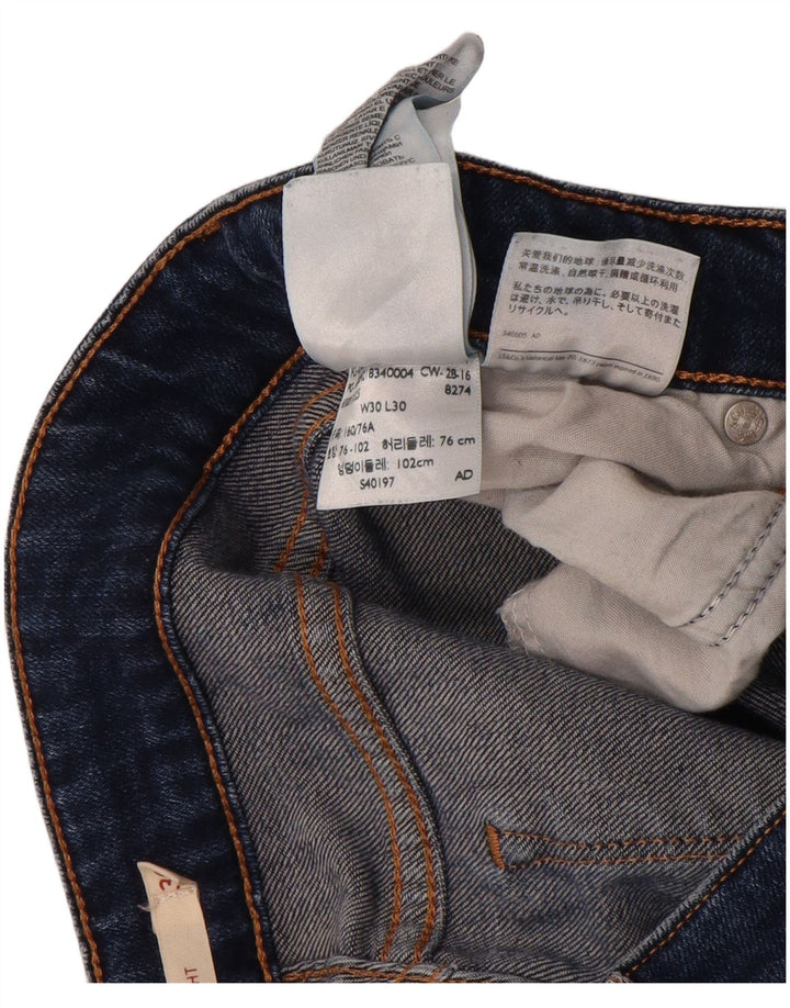 Levi's ženske 714 ravne traperice W30 L30 plavi pamuk