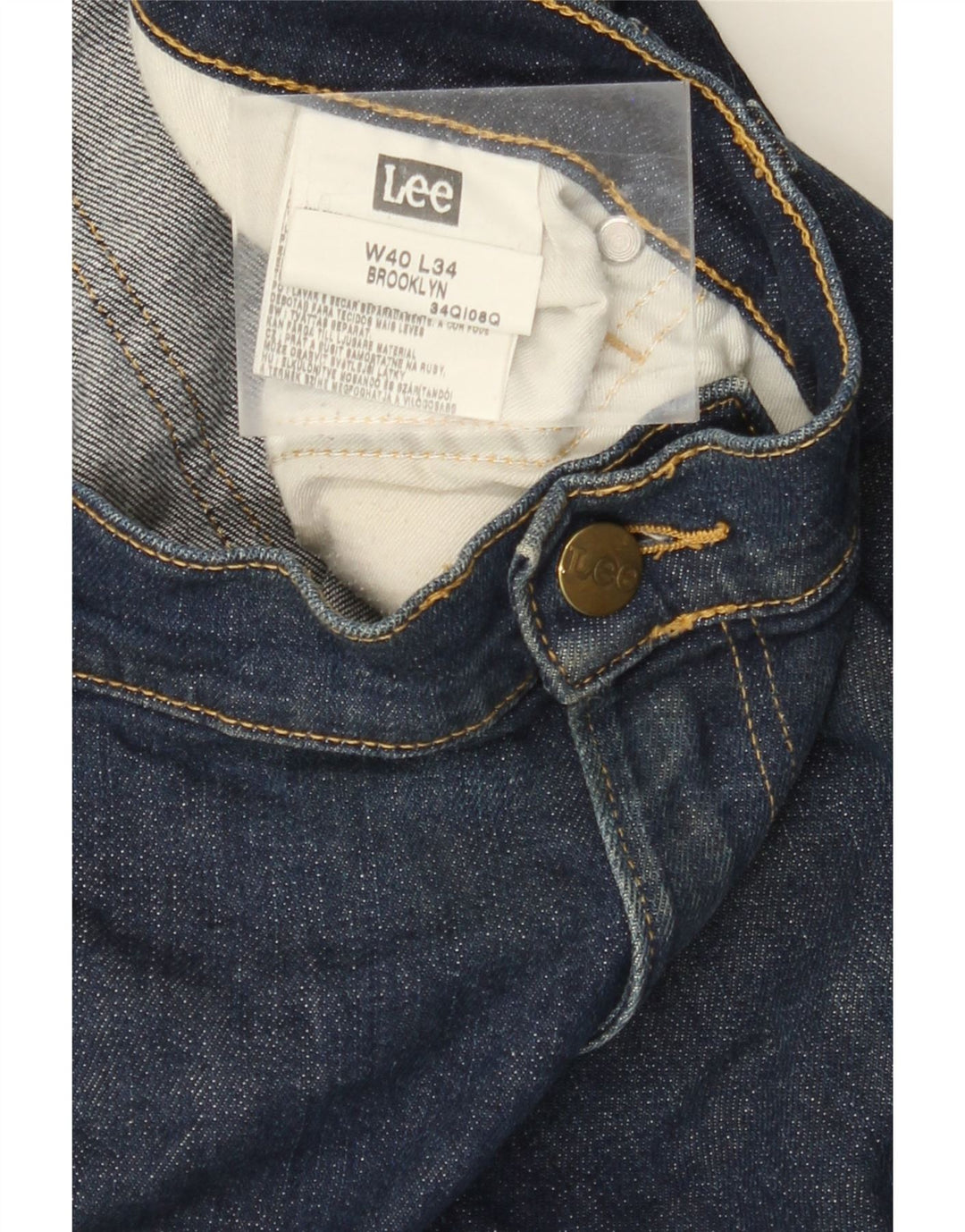 LEE Brooklyn muške traper kratke hlače W40 XL tamnoplavi pamuk