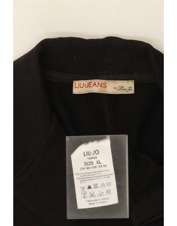 Liu Jo ženska jakna s jednim gumbom UK 18 XL crni pamuk