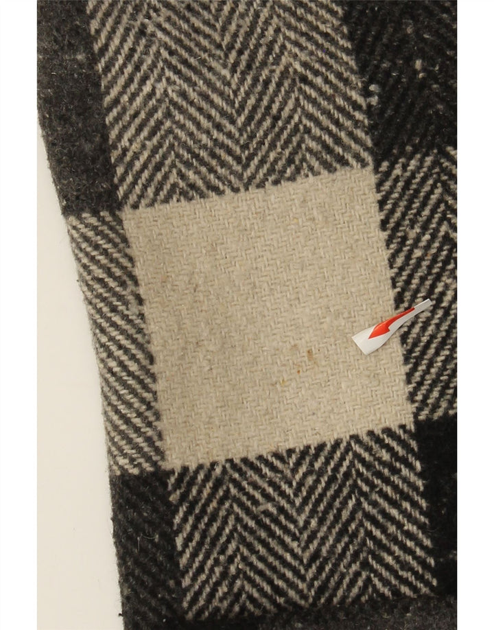 Vintage ženska jakna IT 44 srednje crna karirana vuna