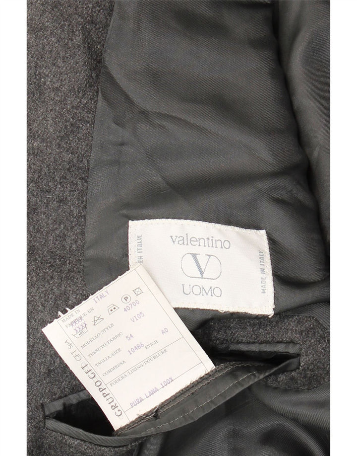 Valentino muška jakna sa 2 gumba IT 54 2XL siva djevičanska vuna