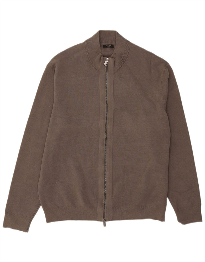 Massimo Dutti muški kardigan pulover XL sivi pamuk