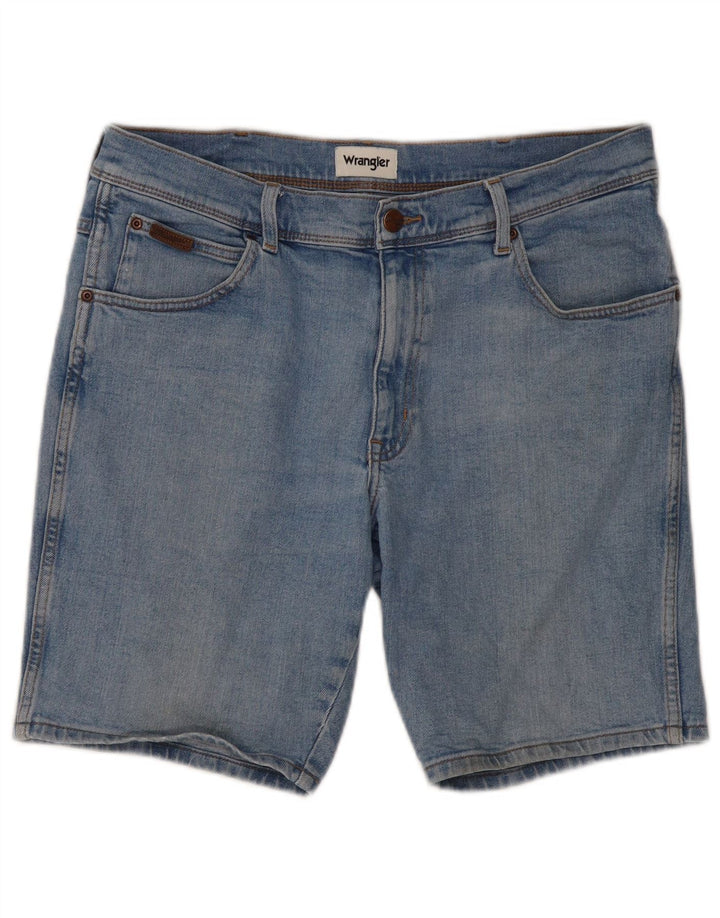 Wrangler ženske teksas kratke hlače W34 veliki plavi pamuk