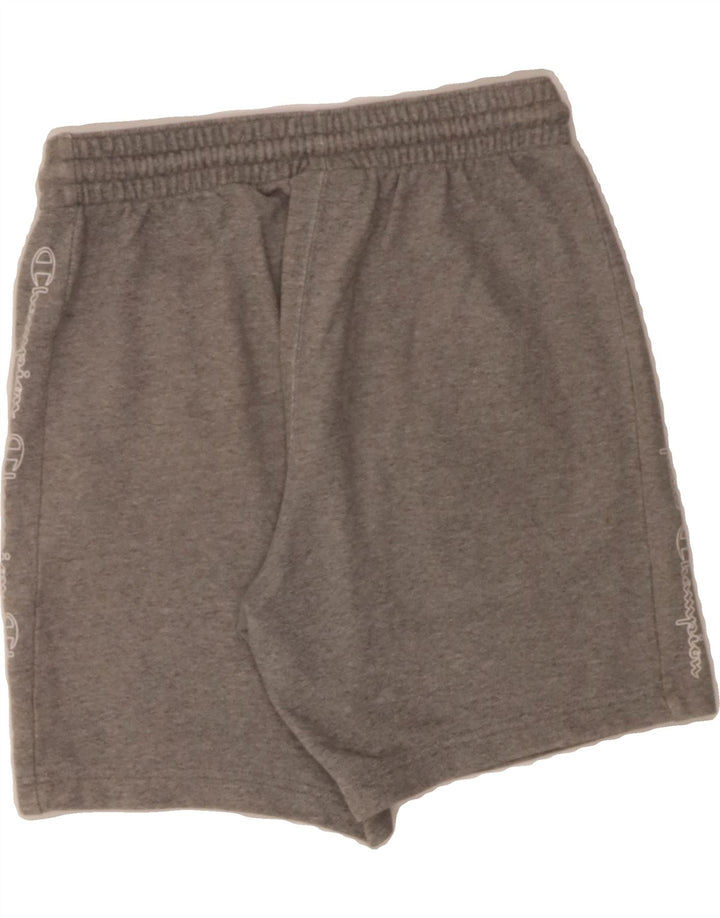CHAMPION Mens Graphic Sport Shorts Small Grey Cotton Vintage Champion and Second-Hand Champion from Messina Hembry 