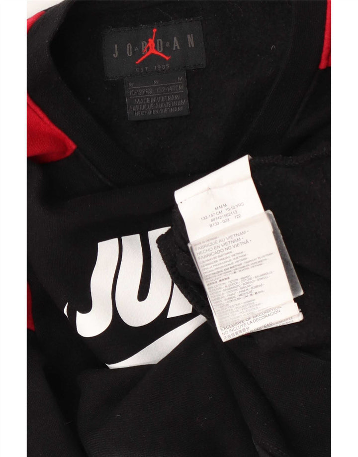 Jordan Boys Graphic Sweatshirt Džemper 10-11 godina srednje crne boje