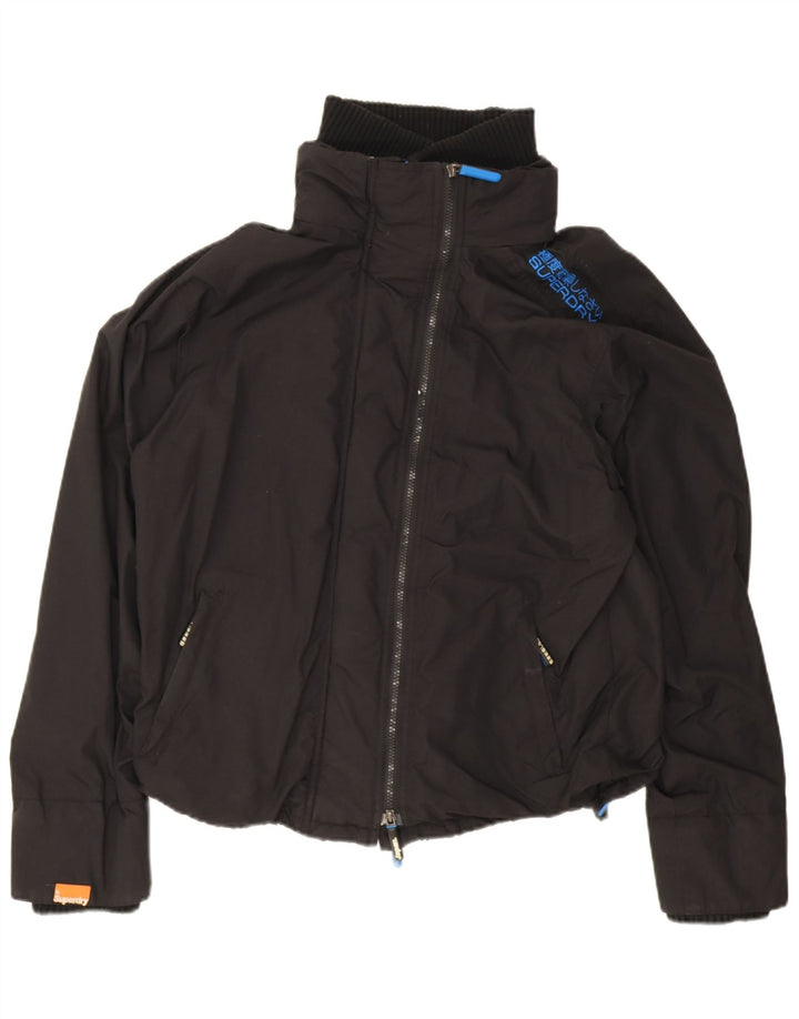 Superdry ženska bomber jakna UK 18 XL crni najlon