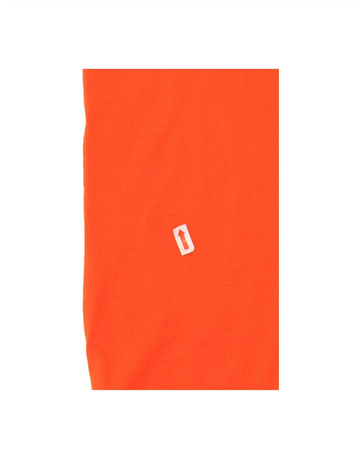 ADIDAS Mens Climalite T-Shirt Top Large Orange Polyester