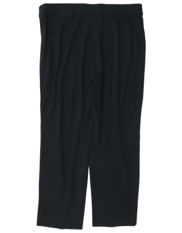 Marks & Spencer ženske ravne ležerne hlače UK 18 XL W38 L27 tamnoplave