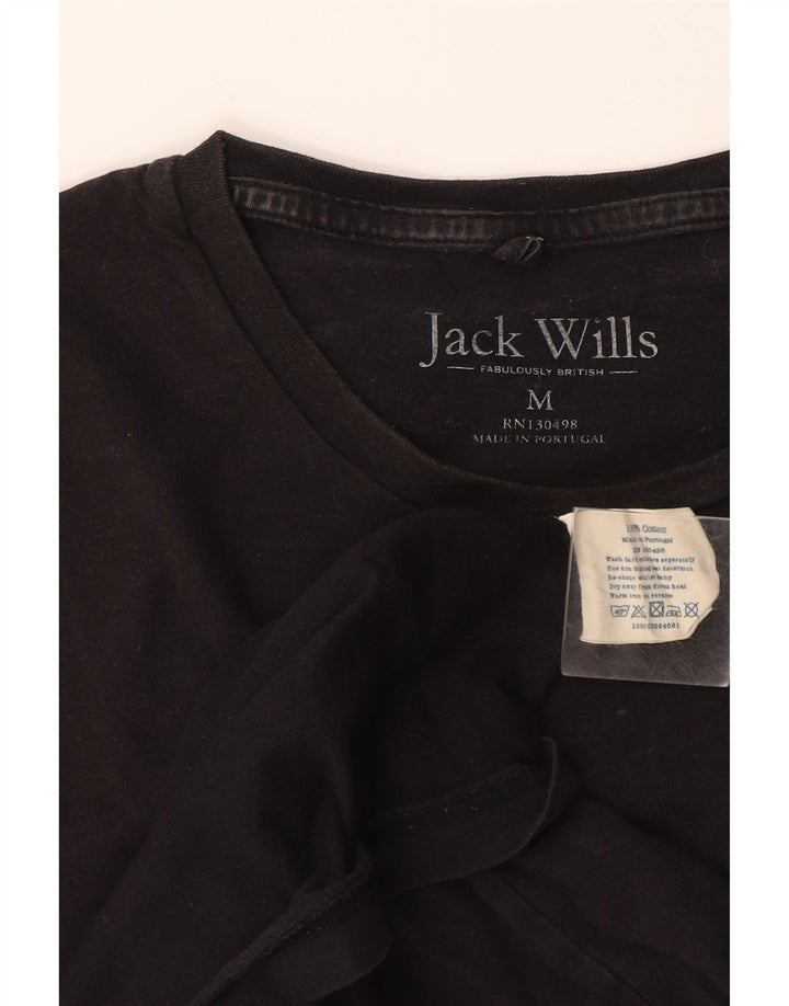 Jack Wills Muška majica kratkih rukava Srednji crni pamuk