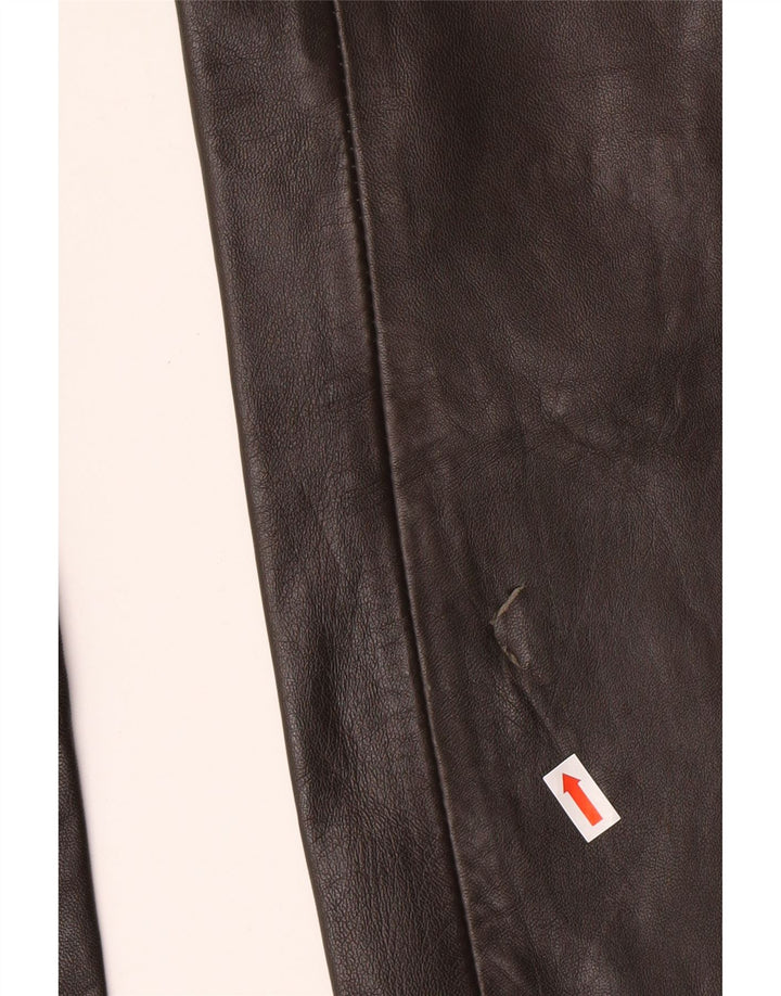 MADDOX ženske kožne hlače EU 36 male W26 L32 smeđa koža