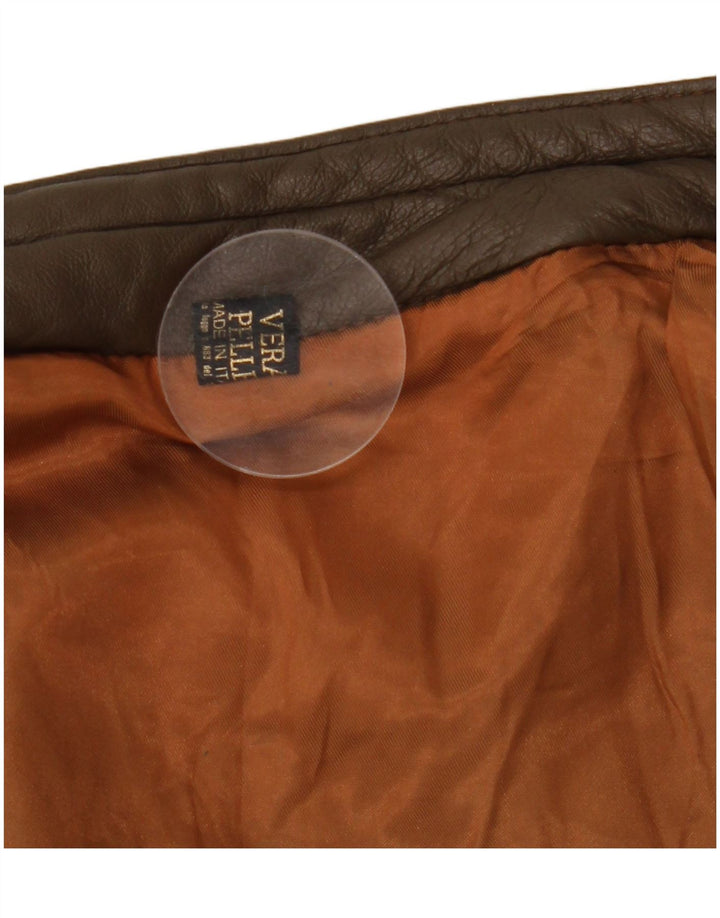 VINTAGE muška kožna jakna UK 38 Srednje smeđa koža