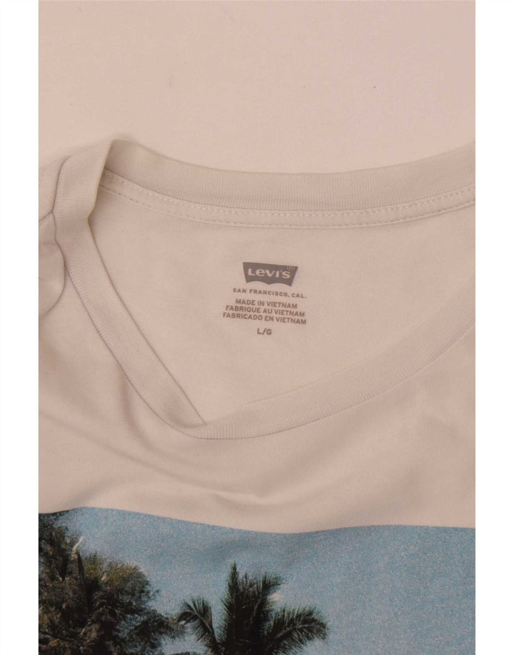 Levi's muška velika bijela majica s grafičkim motivima