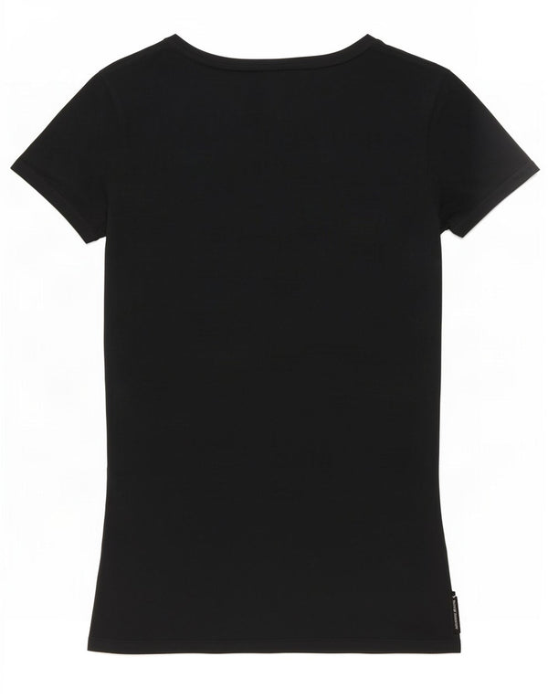 Armani Jeans Ženska grafička majica kratkih rukava UK 10 Small Black