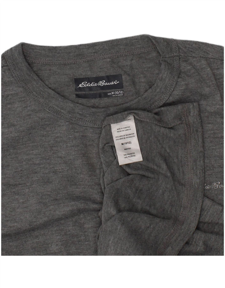 Eddie Bauer majica kratkih rukava za dječake 10-11 godina srednje siva poliester