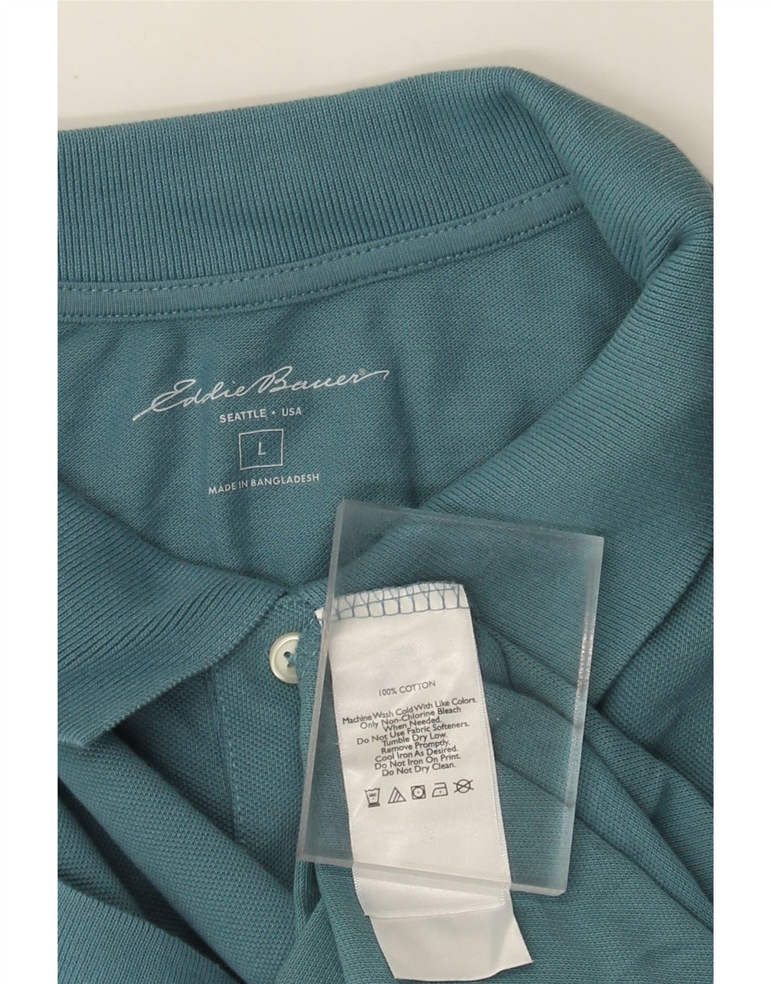 Eddie Bauer muška polo majica velika plava pamuk