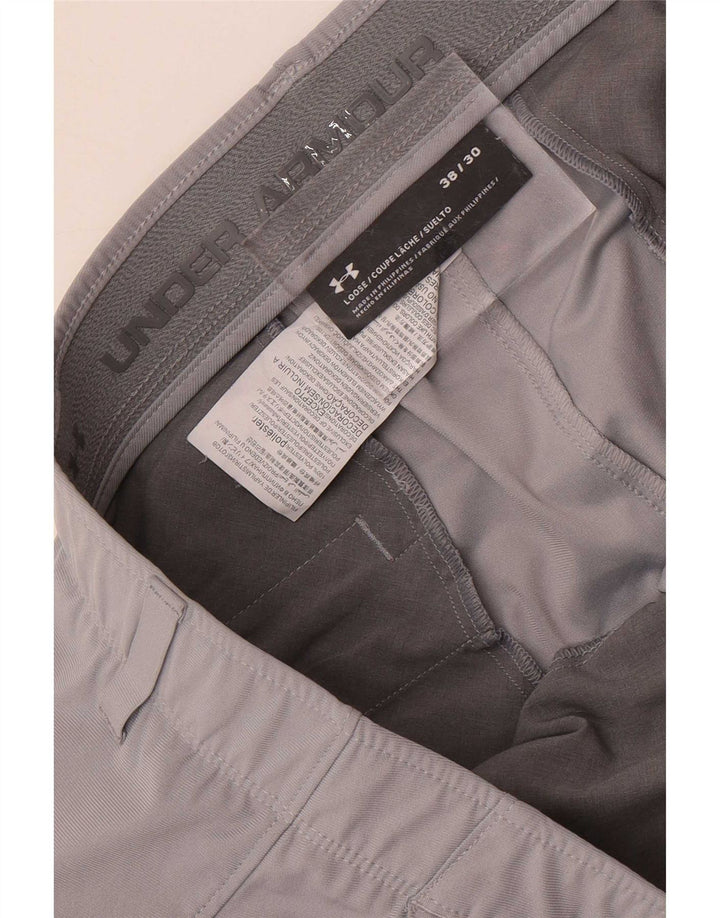 Under Armour muške ravne chino hlače W38 L30 sivi poliester