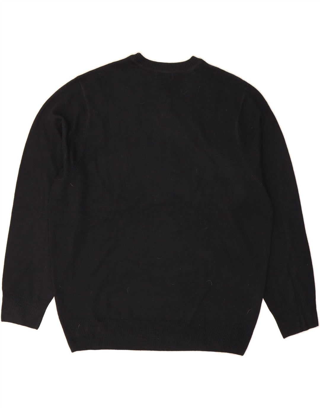 DOCKERS Mens Crew Neck Jumper Sweater XL Black Patchwork Acrylic Vintage Dockers and Second-Hand Dockers from Messina Hembry 