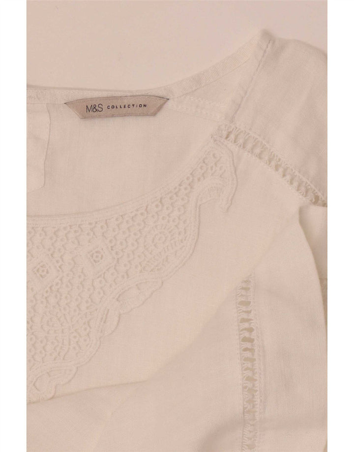 Marks & Spencer Top ženska bluza UK 10 Small White