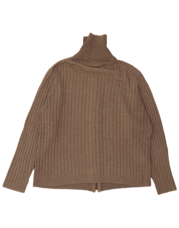 Lacoste muški kardigan pulover veličina 6 XL smeđa vunena