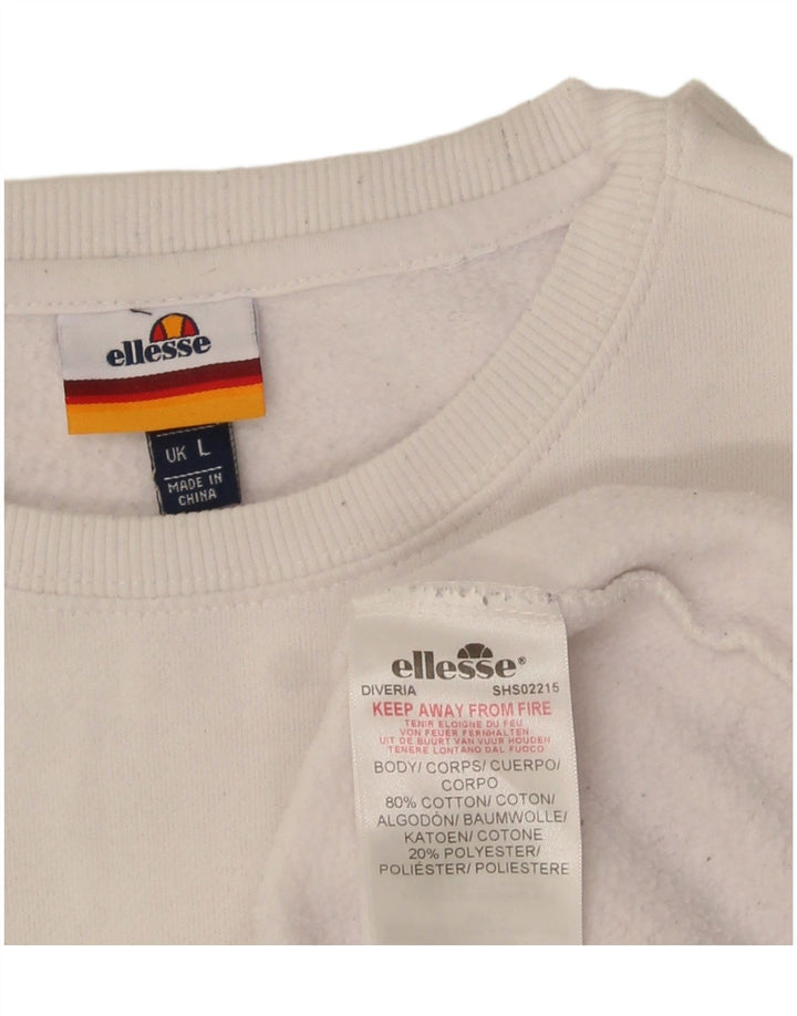Ellesse muški džemper veliki bijeli pamuk
