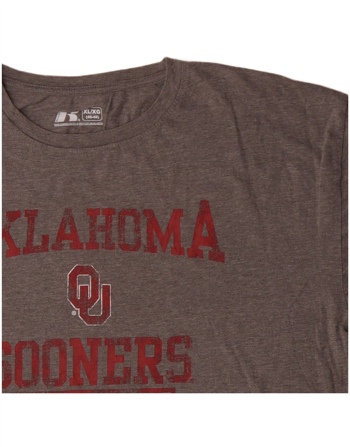 RUSSELL ATHLETIC Muška majica kratkih rukava Oklahoma Sooners Graphic XL siva