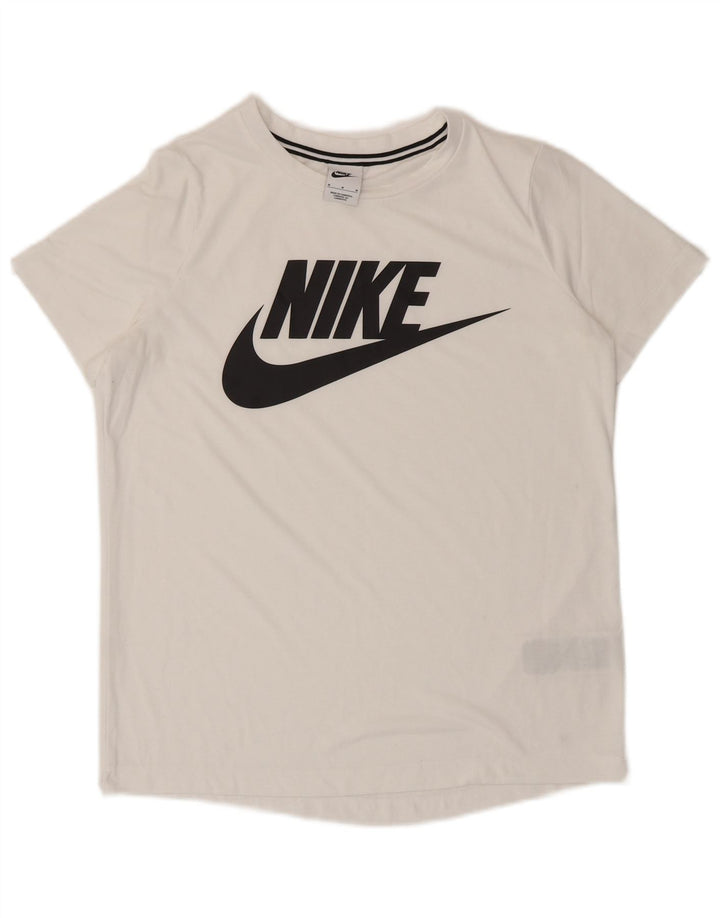 Nike Ženska majica kratkih rukava s grafičkim motivima UK 14 Srednji bijeli poliester