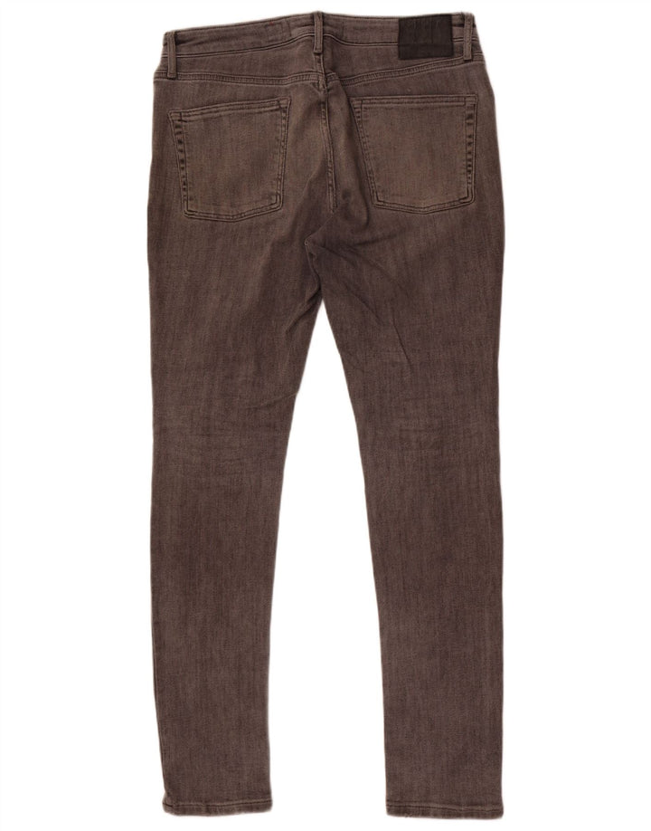 Superdry muške uske traperice W36 L34 sivi pamuk